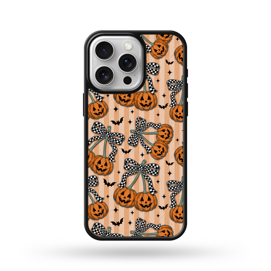 Trendy Pumpkin Cherries Halloween Phone Case