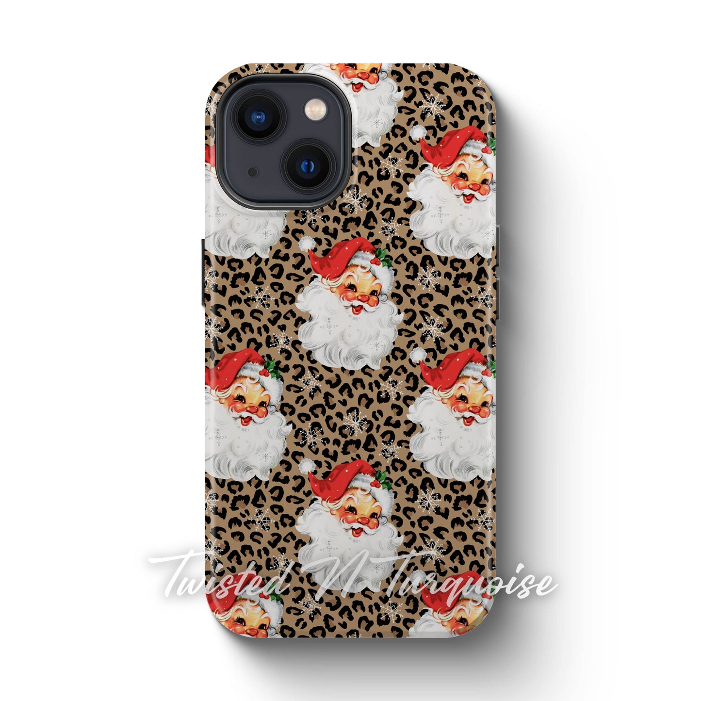 Cheetah Santa V2 Christmas Phone Case