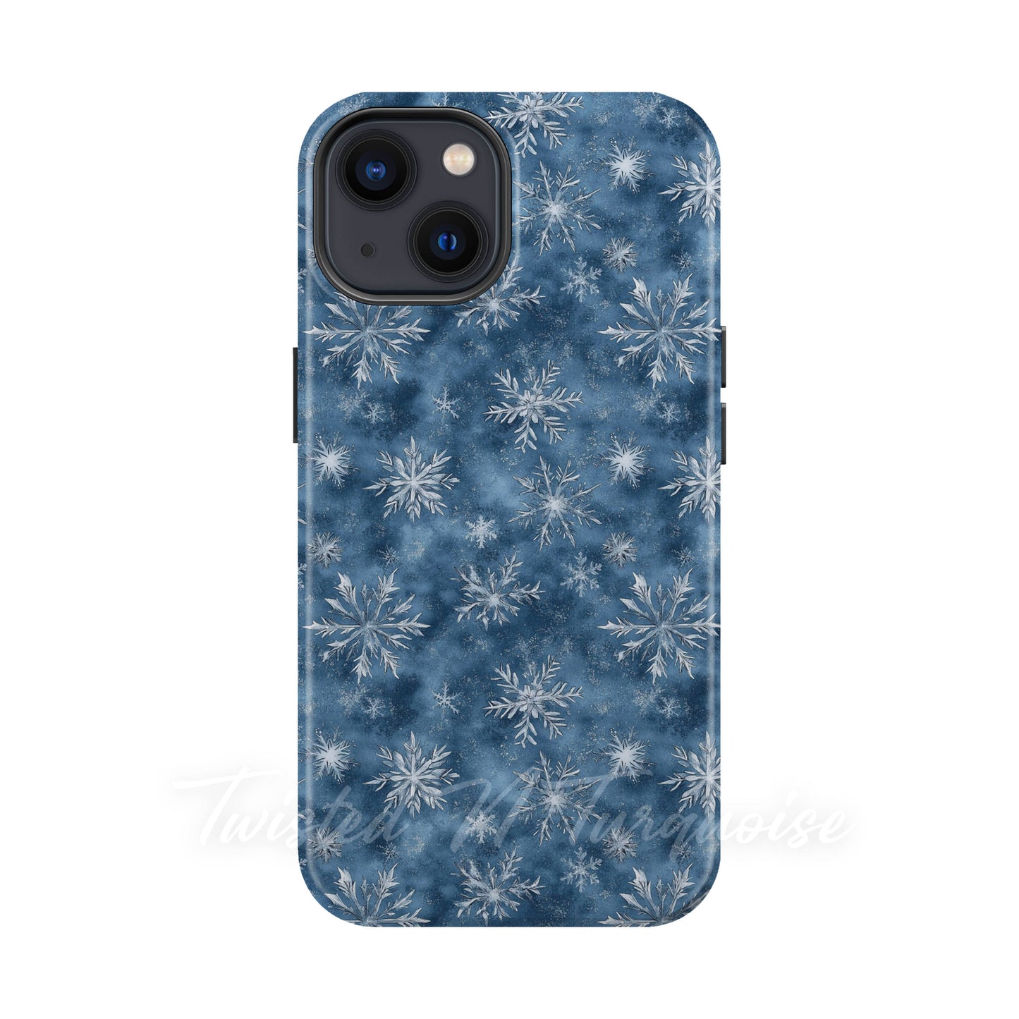 Blue Snowflakes Winter Tough Magnetic Phone Case