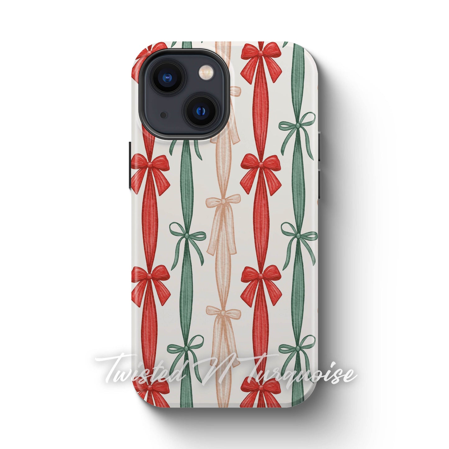 Colorful Striped Bows Tough Magsafe Phone Case
