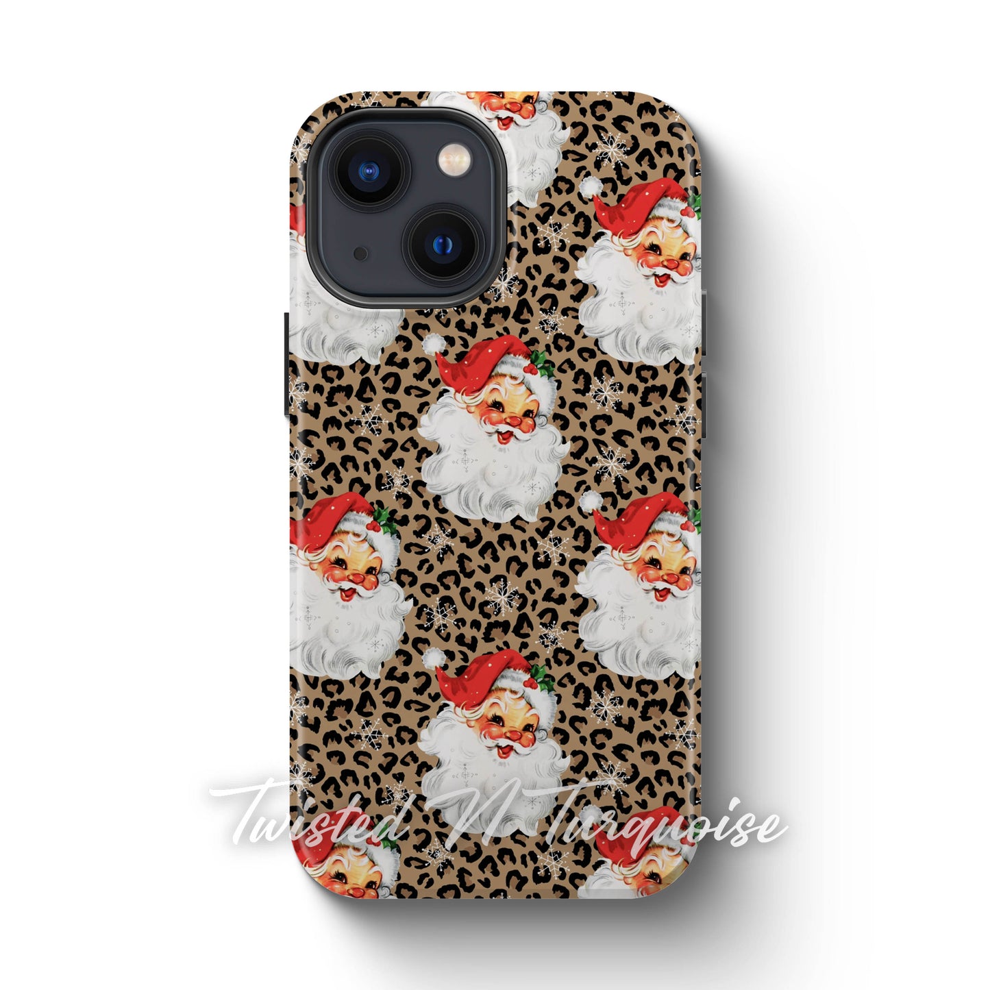 Cheetah Santa V2 Christmas Phone Case