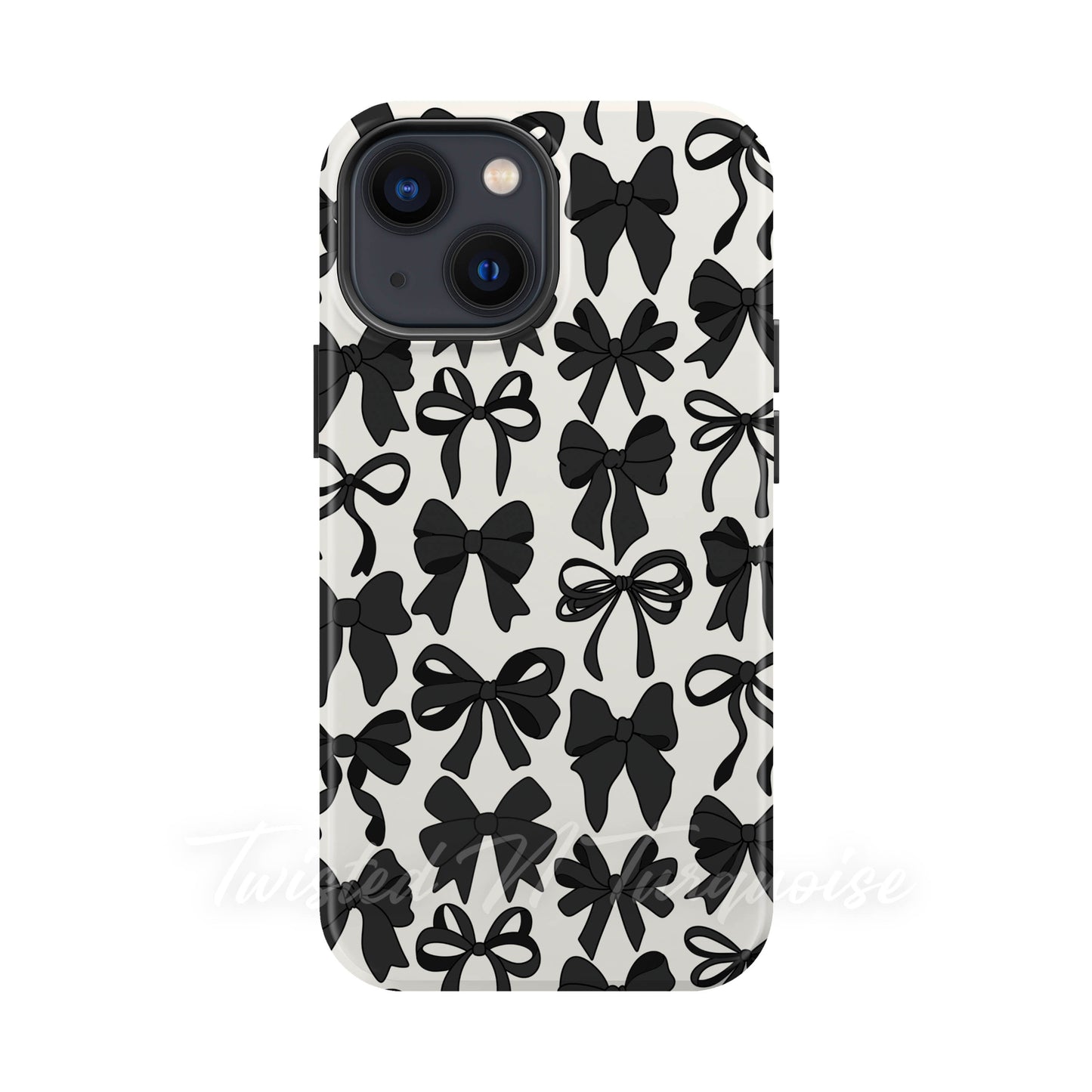 Black Bows Collage Style MagSafe Phone Case