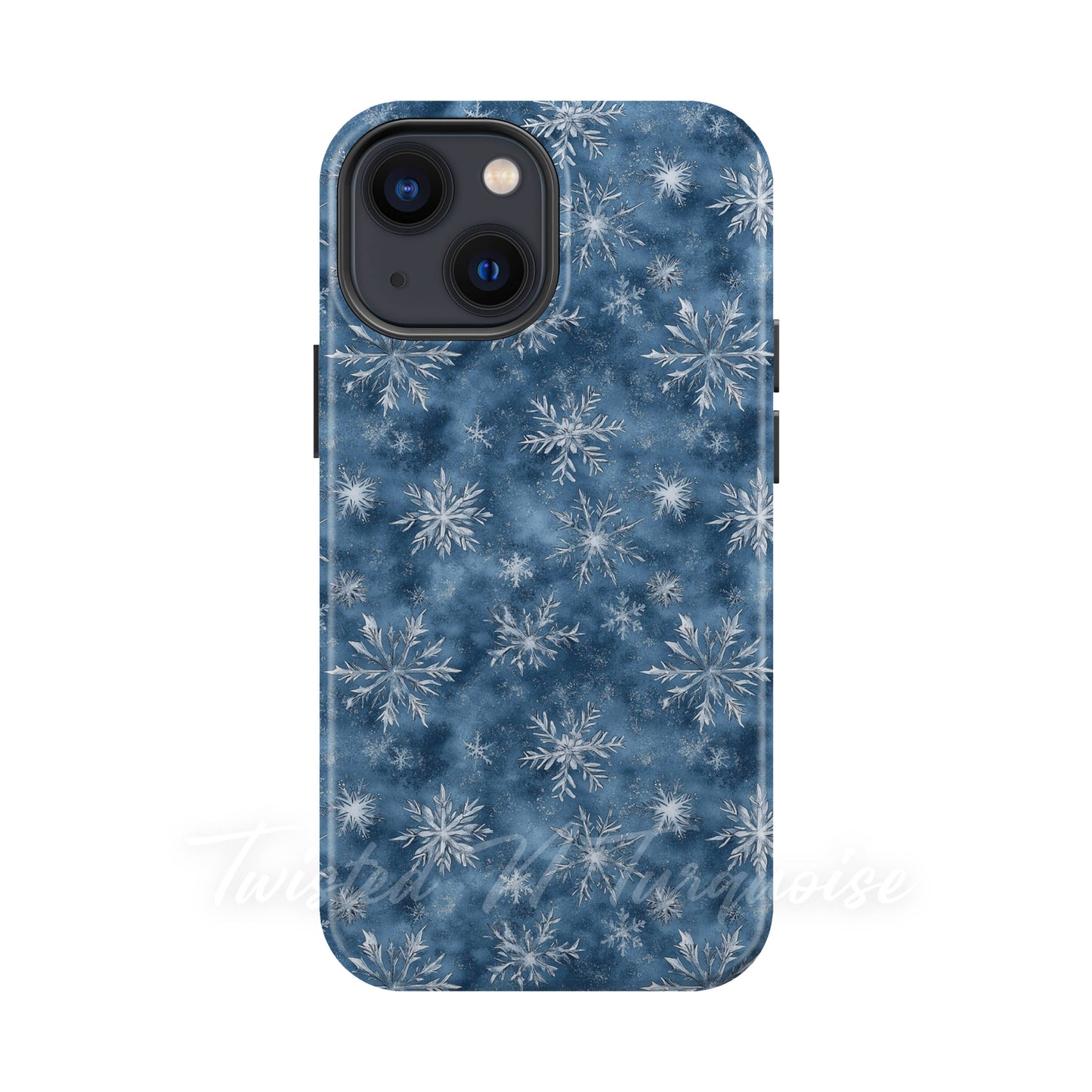 Blue Snowflakes Winter Tough Magnetic Phone Case