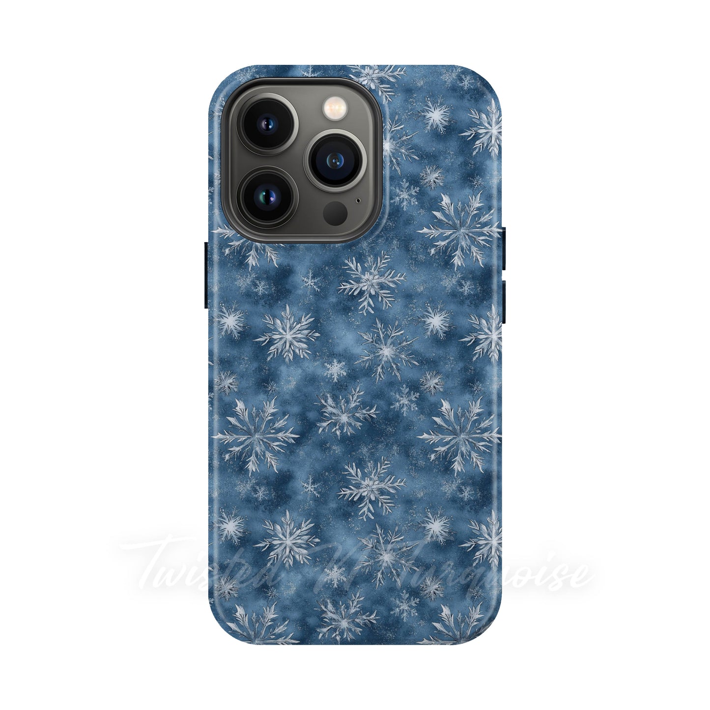 Blue Snowflakes Winter Tough Magnetic Phone Case