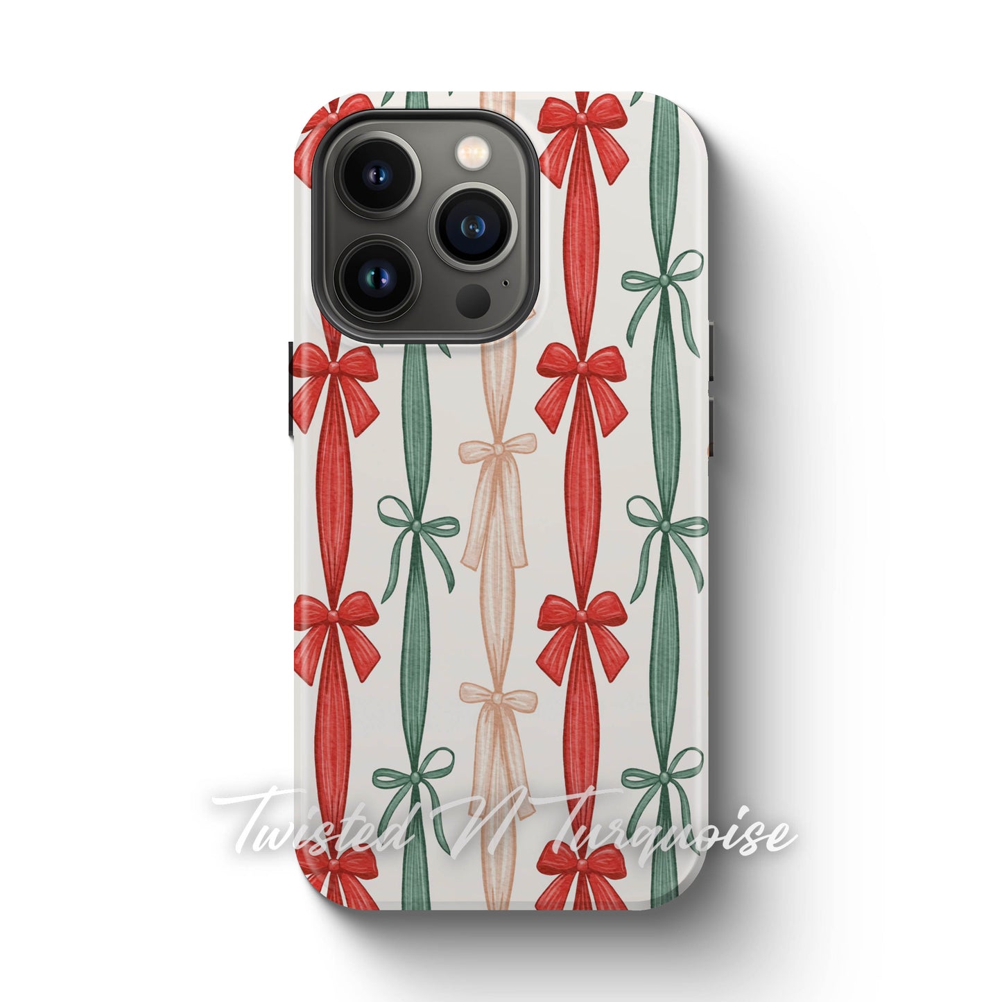 Colorful Striped Bows Tough Magsafe Phone Case