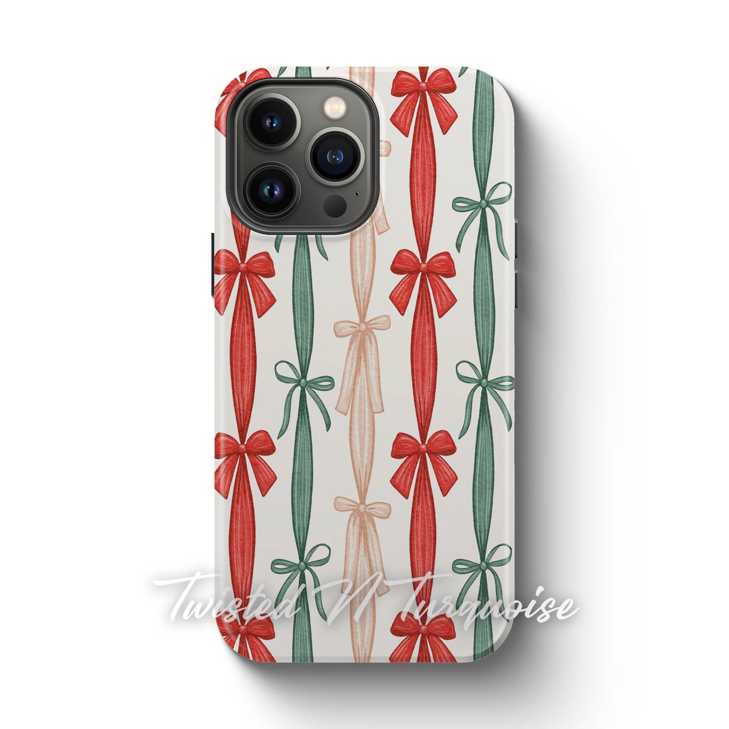 Colorful Striped Bows Tough Magsafe Phone Case
