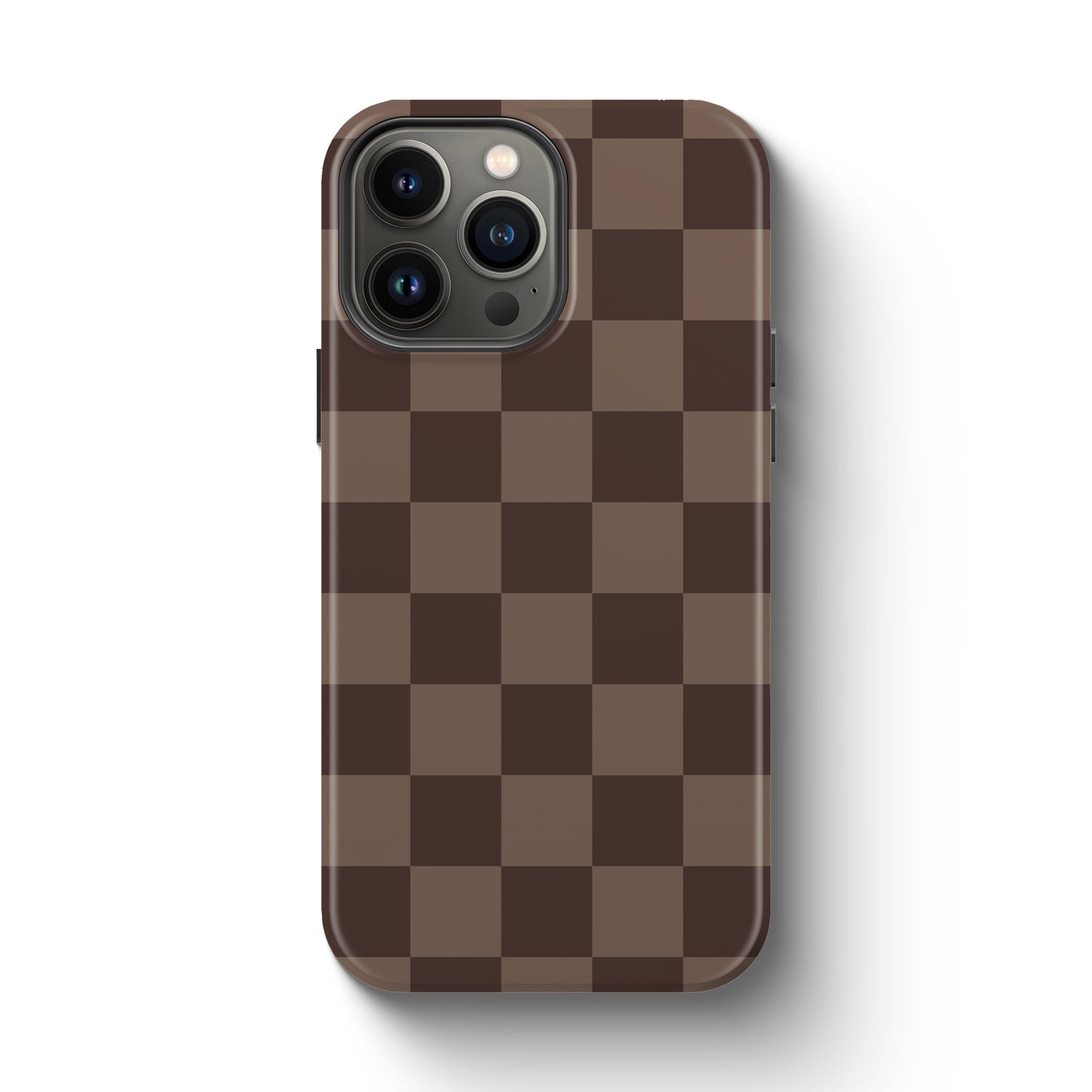 Fall Brown Checkered Tough Magnetic Mobile Phone Case