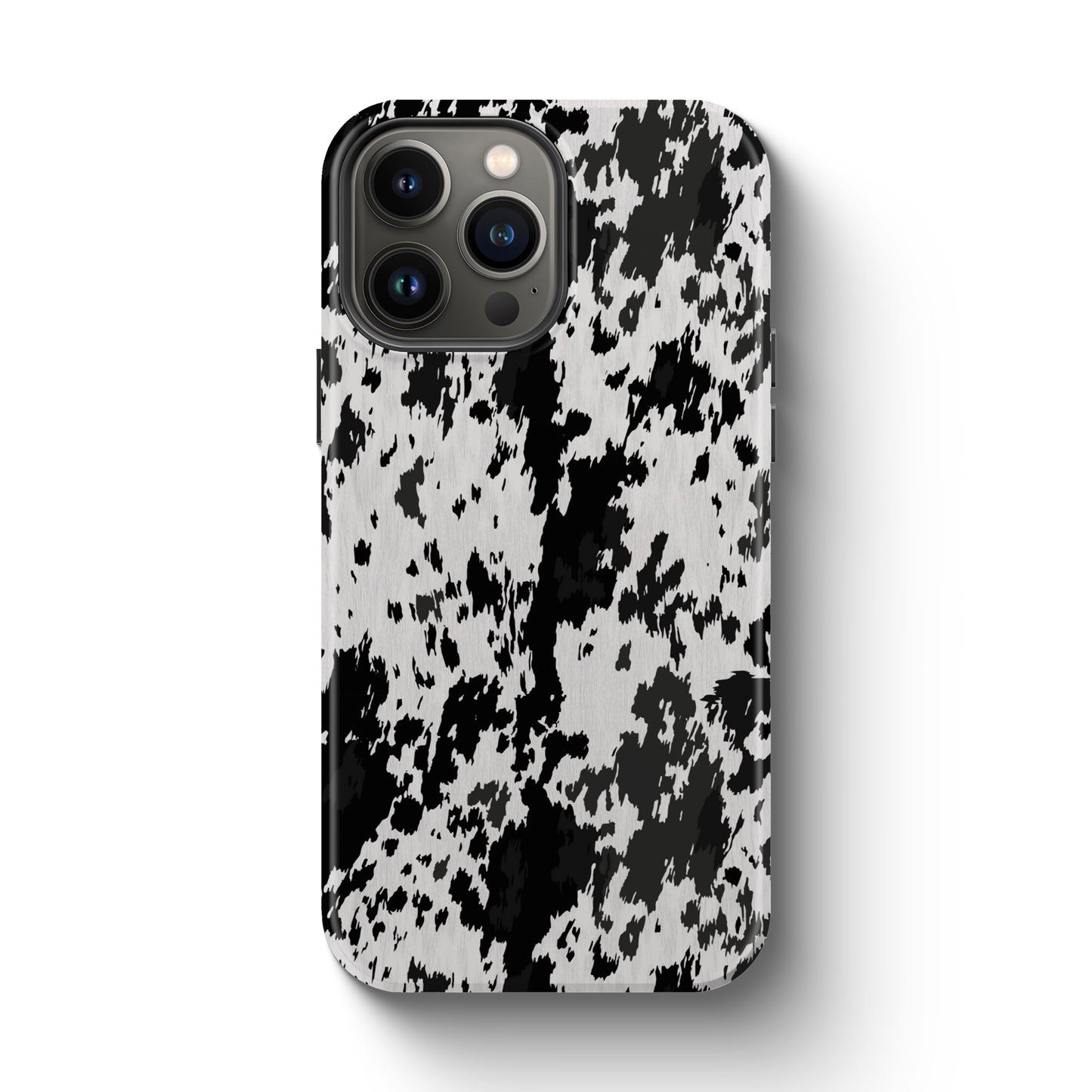 Western Cowhide Print Tough Magnetic Mobile Phone Case