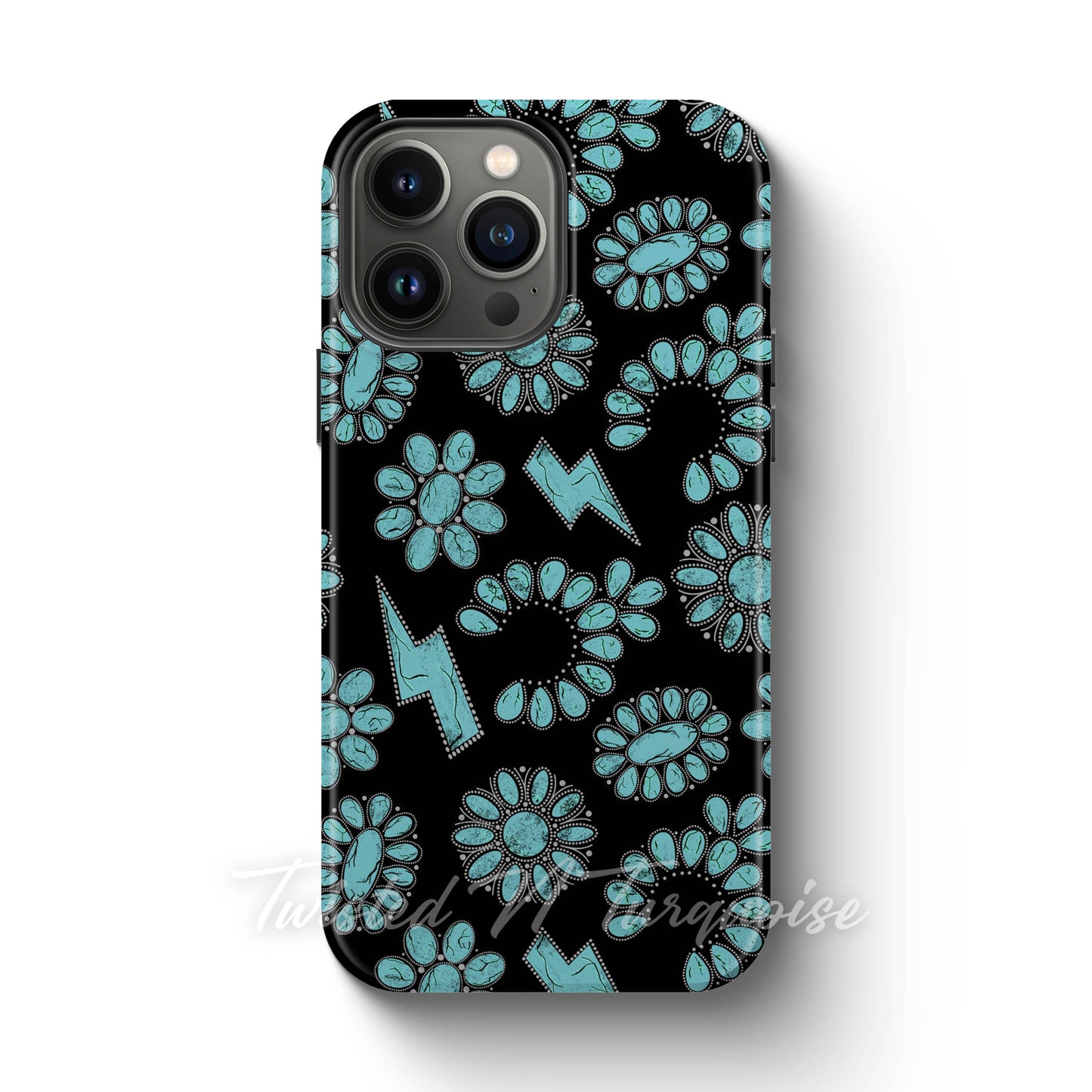 Turquoise Jewelry Western Tough Magnetic Phone Case