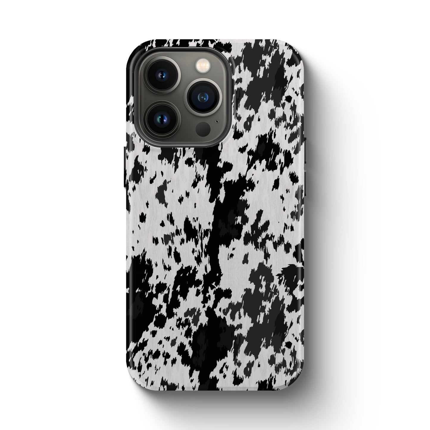 Western Cowhide Print Tough Magnetic Mobile Phone Case