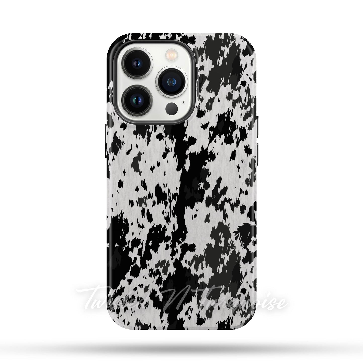 Western Cowhide Print Tough Magnetic Mobile Phone Case