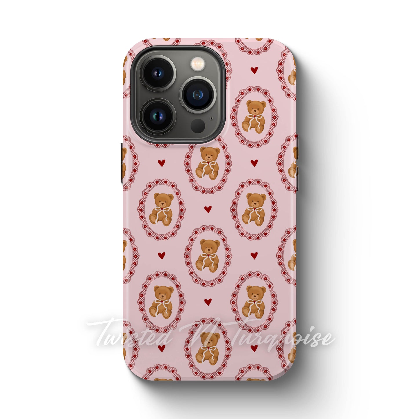 Red Valentine Teddys Tough Magnetic Phone Case