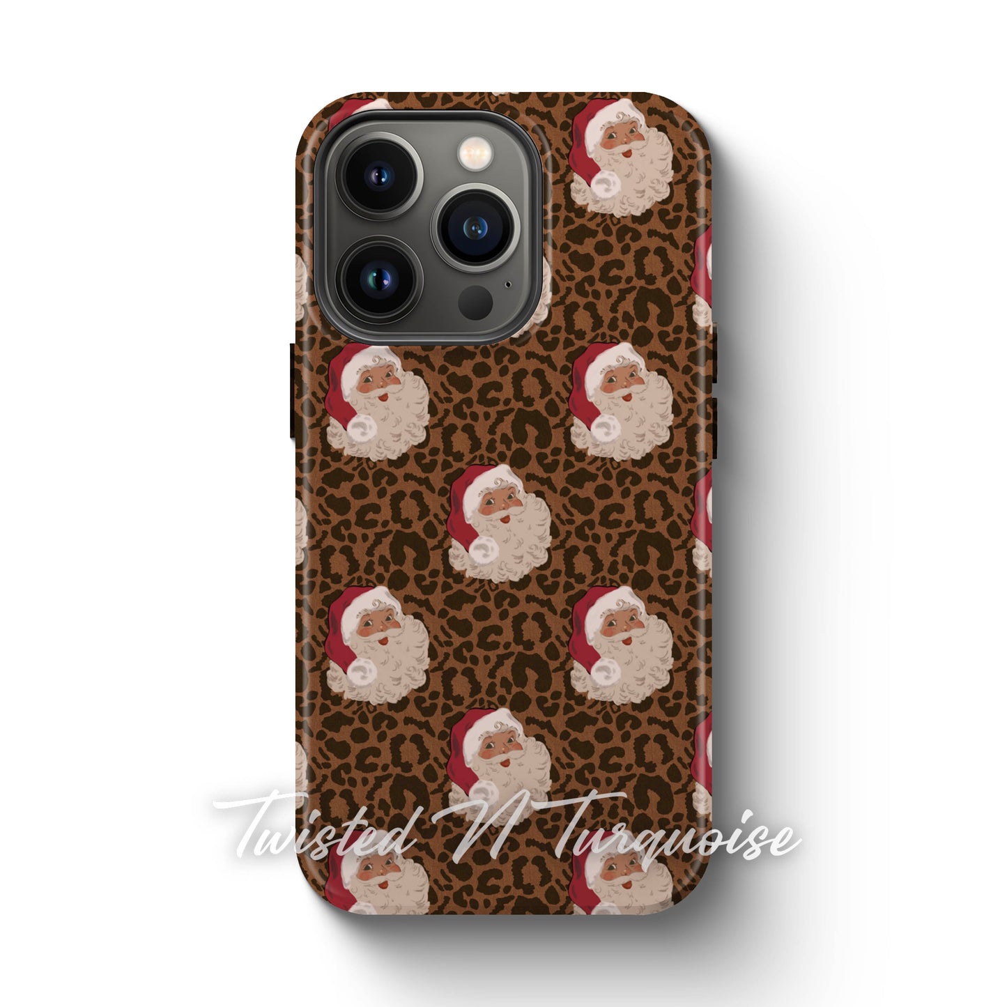 Cheetah Santa Magnetic Tough Phone Case