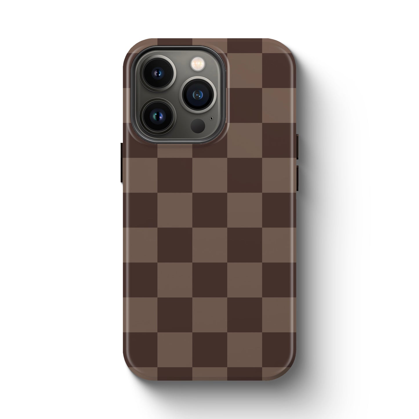 Fall Brown Checkered Tough Magnetic Mobile Phone Case