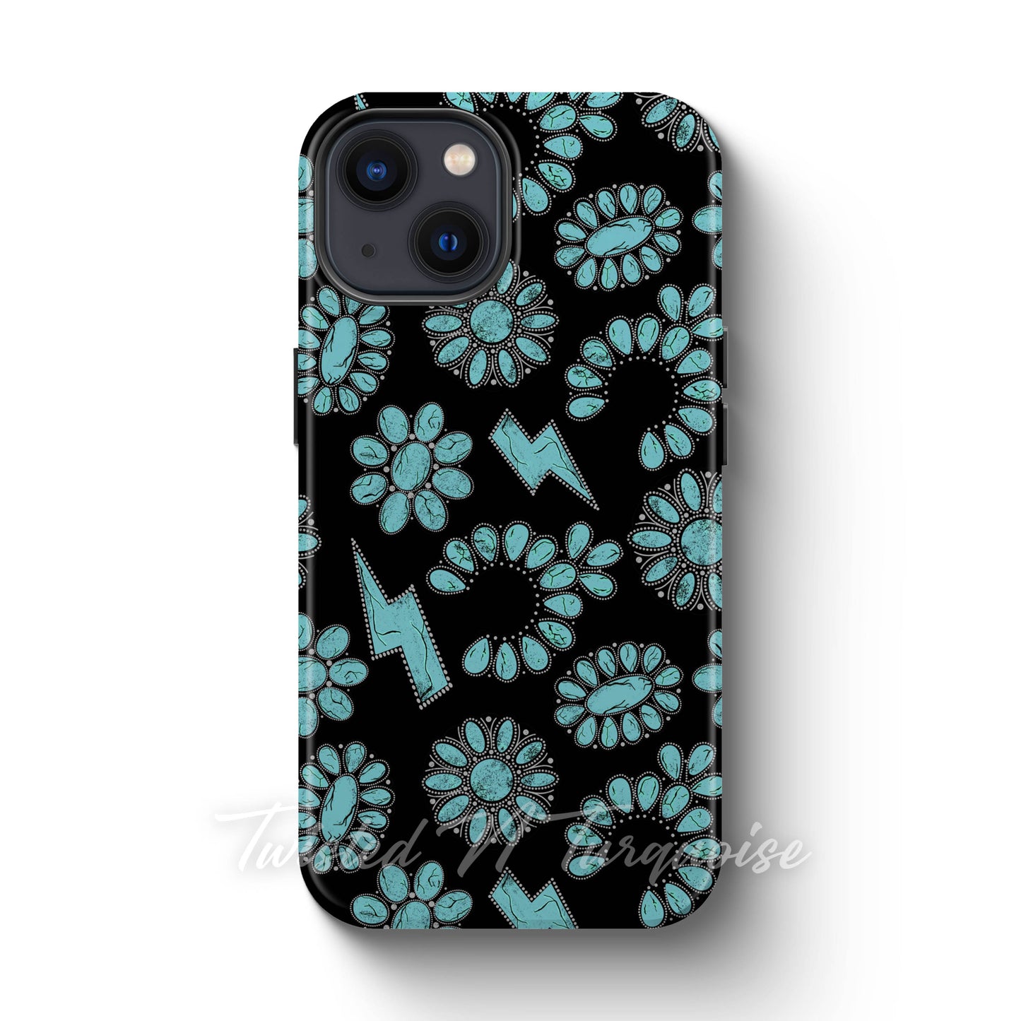 Turquoise Jewelry Western Tough Magnetic Phone Case
