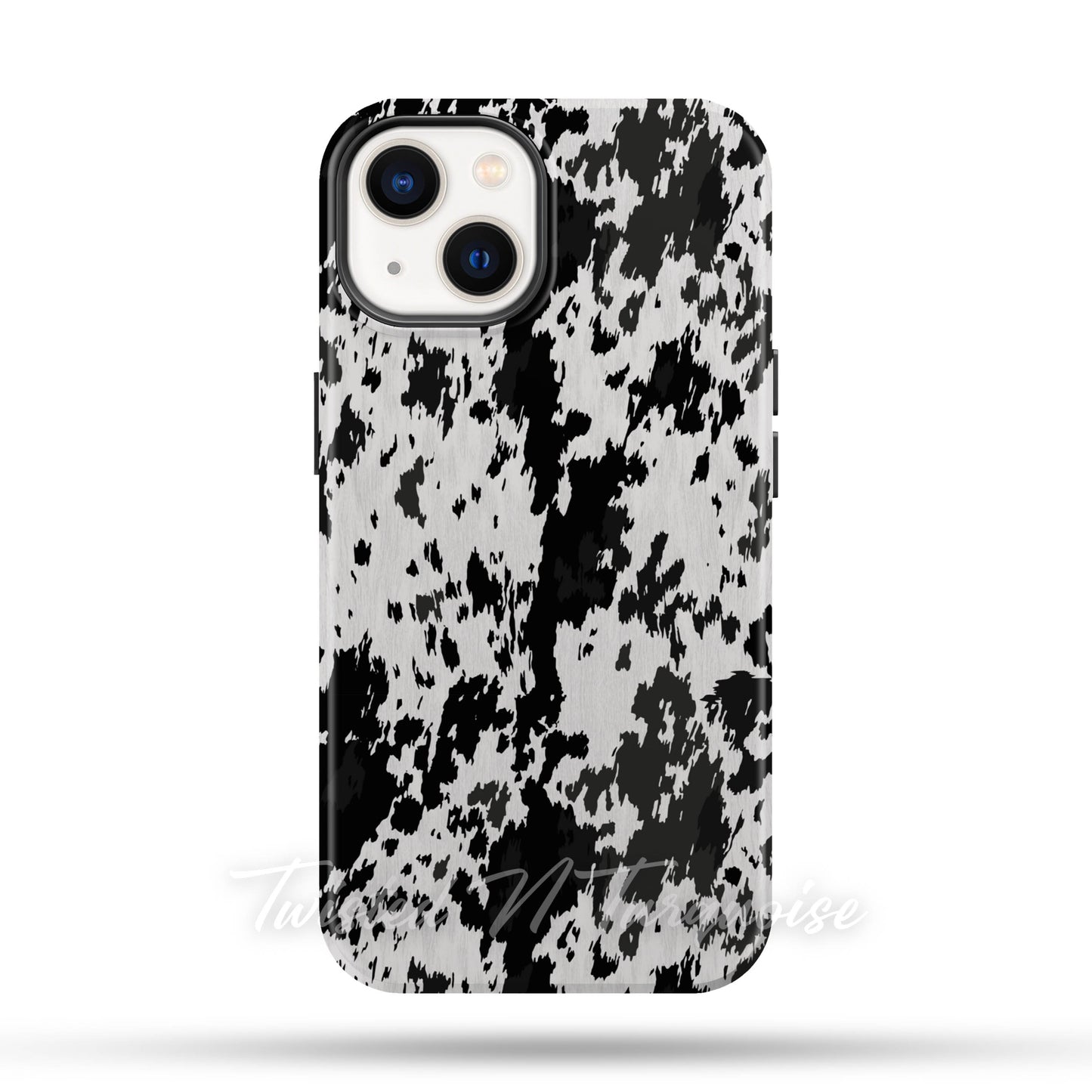 Western Cowhide Print Tough Magnetic Mobile Phone Case