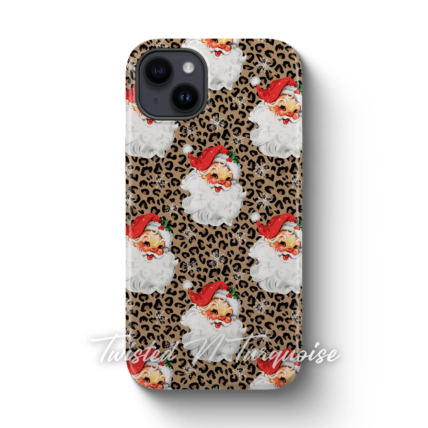 Cheetah Santa V2 Christmas Phone Case