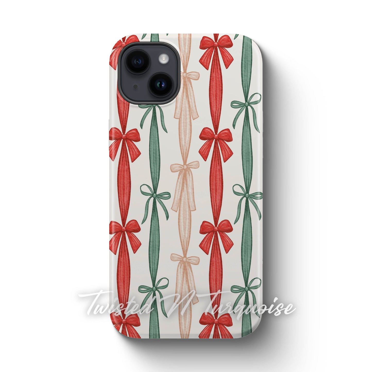 Colorful Striped Bows Tough Magsafe Phone Case