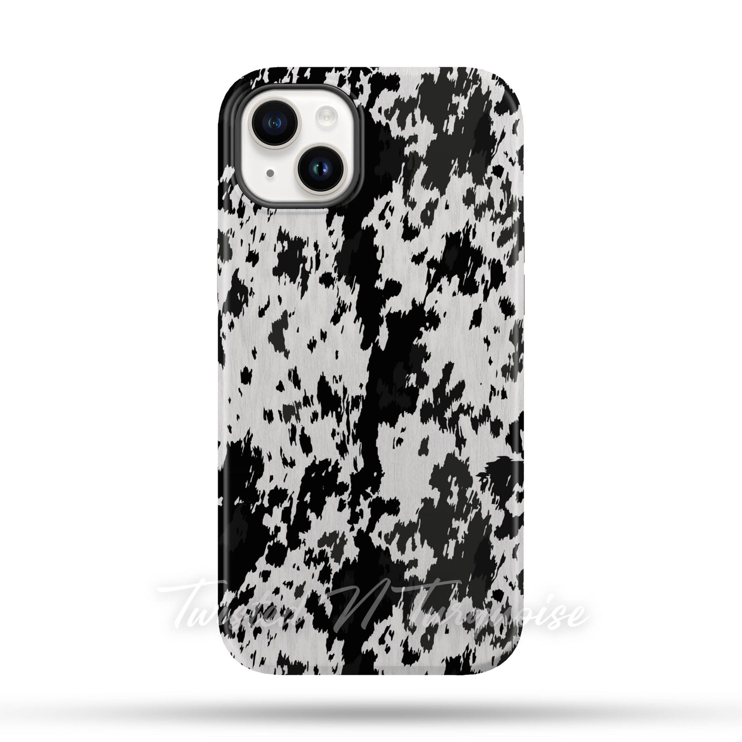 Western Cowhide Print Tough Magnetic Mobile Phone Case