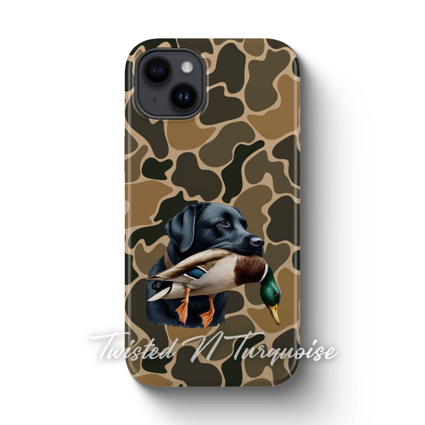 Black Lab Duck Camo Tough Phone Case