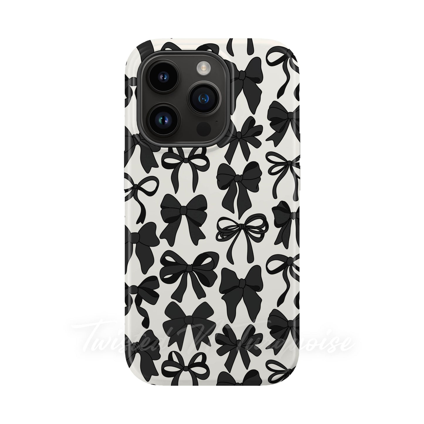 Black Bows Collage Style MagSafe Phone Case