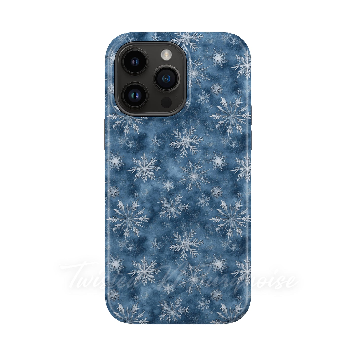 Blue Snowflakes Winter Tough Magnetic Phone Case