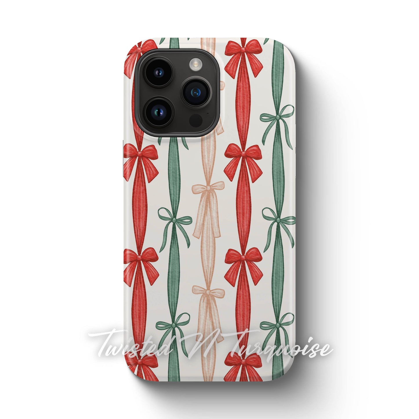 Colorful Striped Bows Tough Magsafe Phone Case
