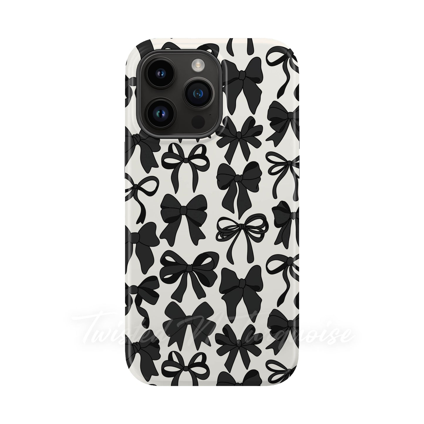 Black Bows Collage Style MagSafe Phone Case