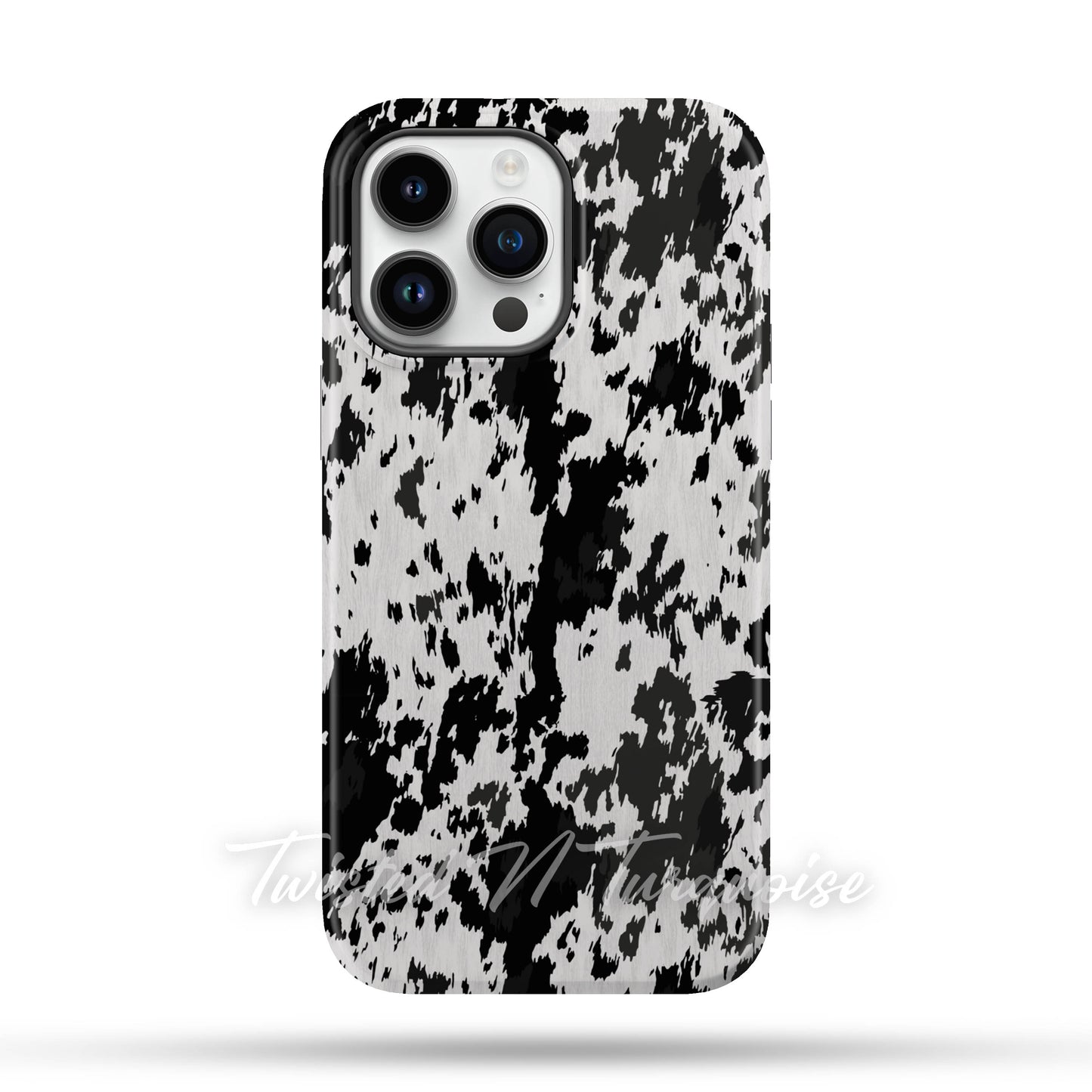 Western Cowhide Print Tough Magnetic Mobile Phone Case