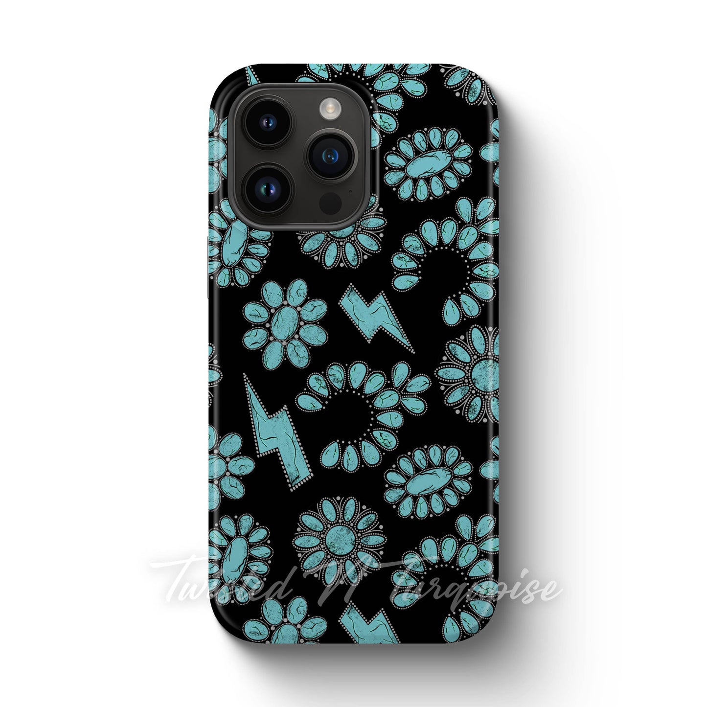 Turquoise Jewelry Western Tough Magnetic Phone Case