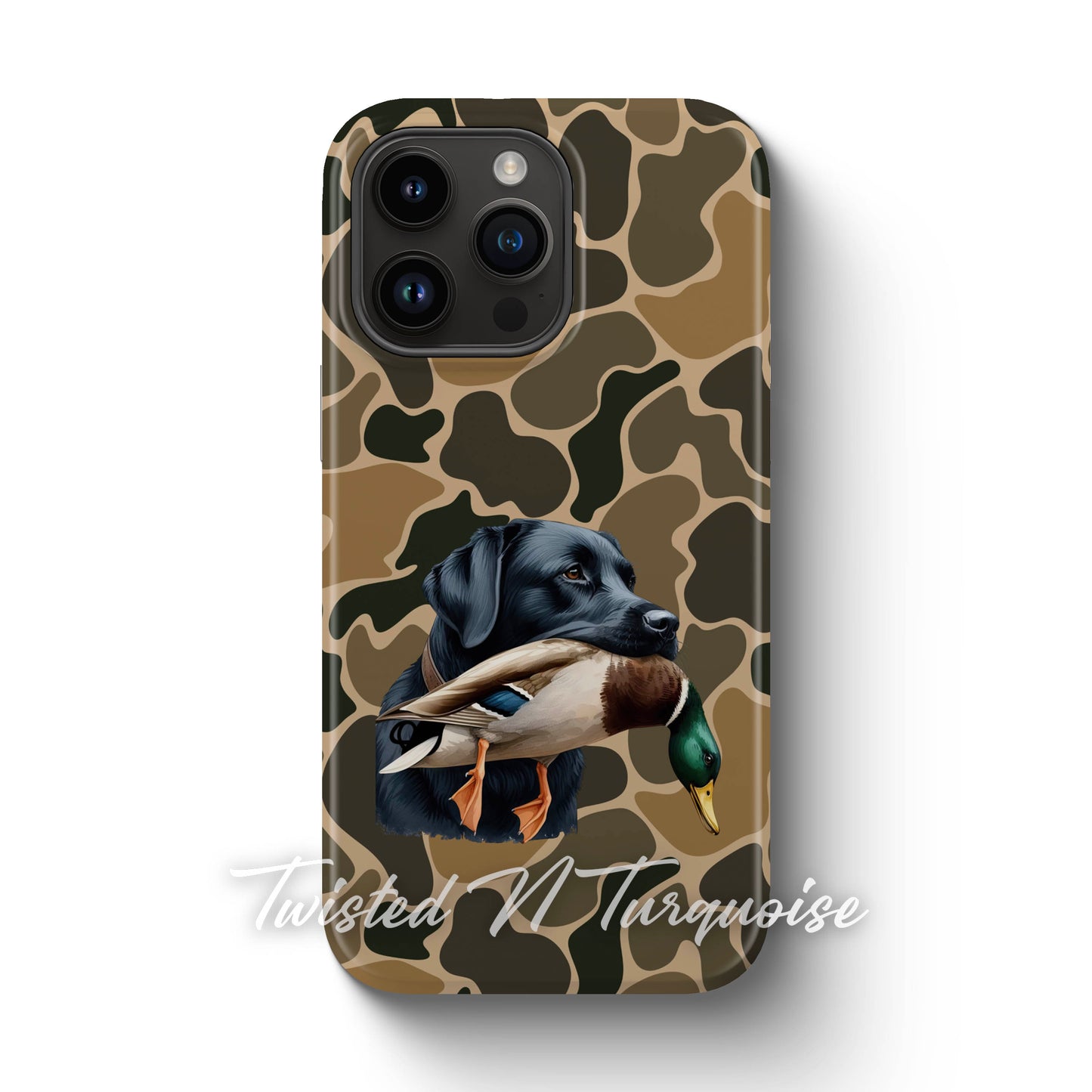 Black Lab Duck Camo Tough Phone Case