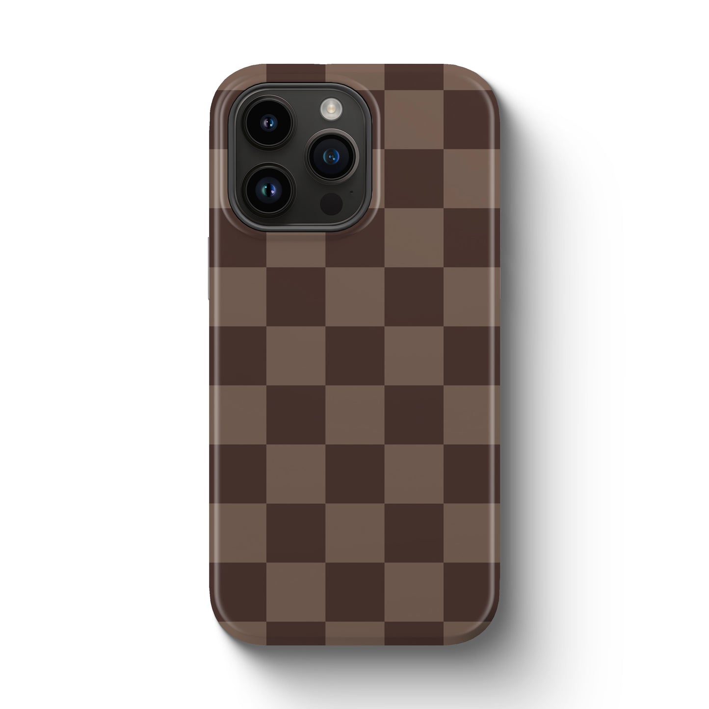 Fall Brown Checkered Tough Magnetic Mobile Phone Case