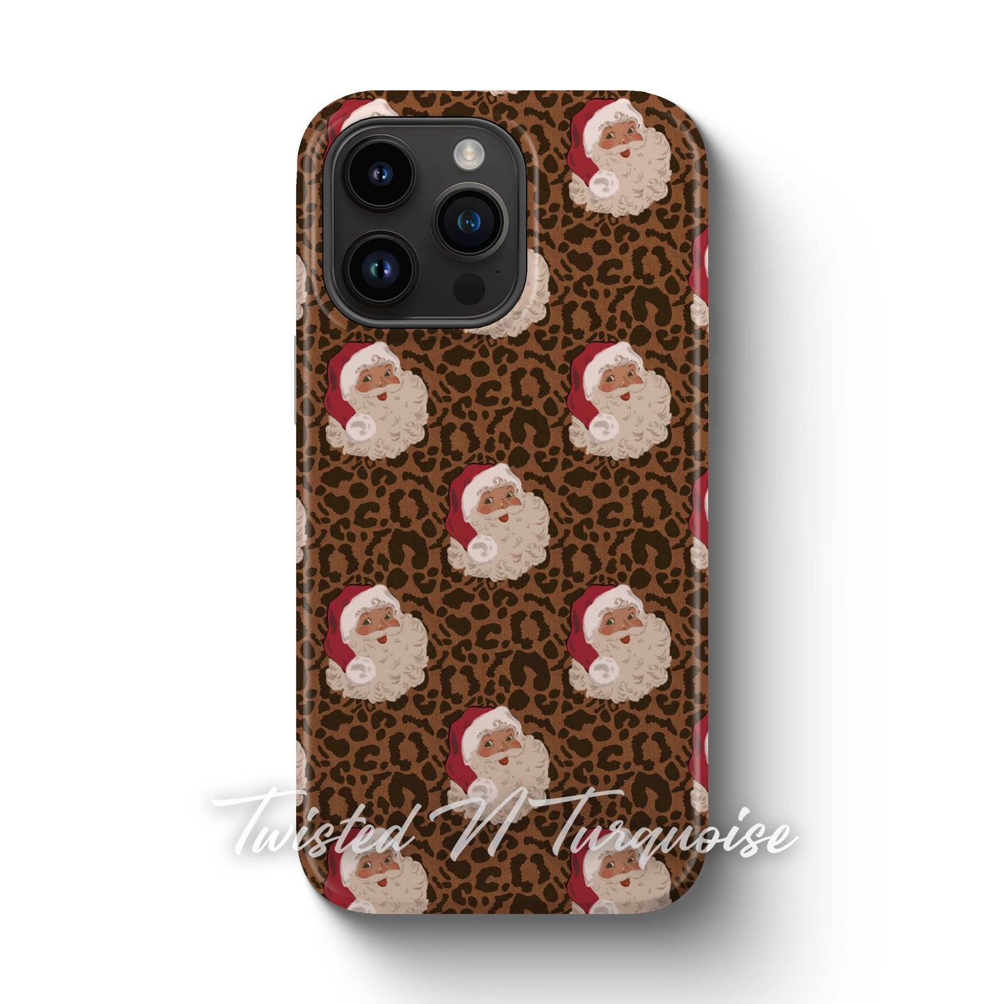 Cheetah Santa Magnetic Tough Phone Case