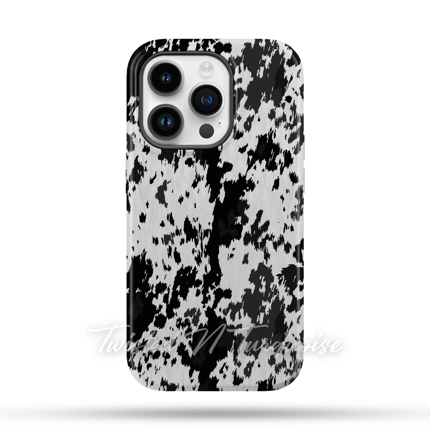 Western Cowhide Print Tough Magnetic Mobile Phone Case