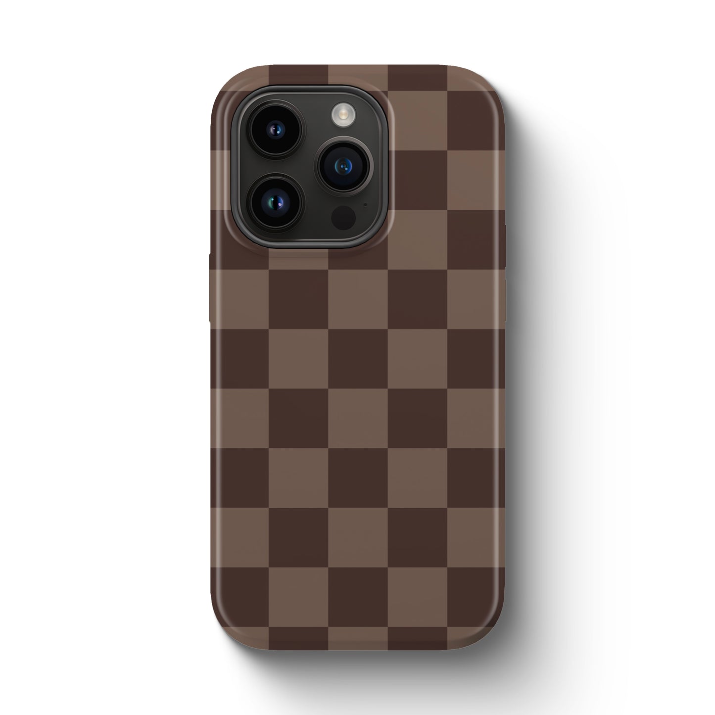 Fall Brown Checkered Tough Magnetic Mobile Phone Case