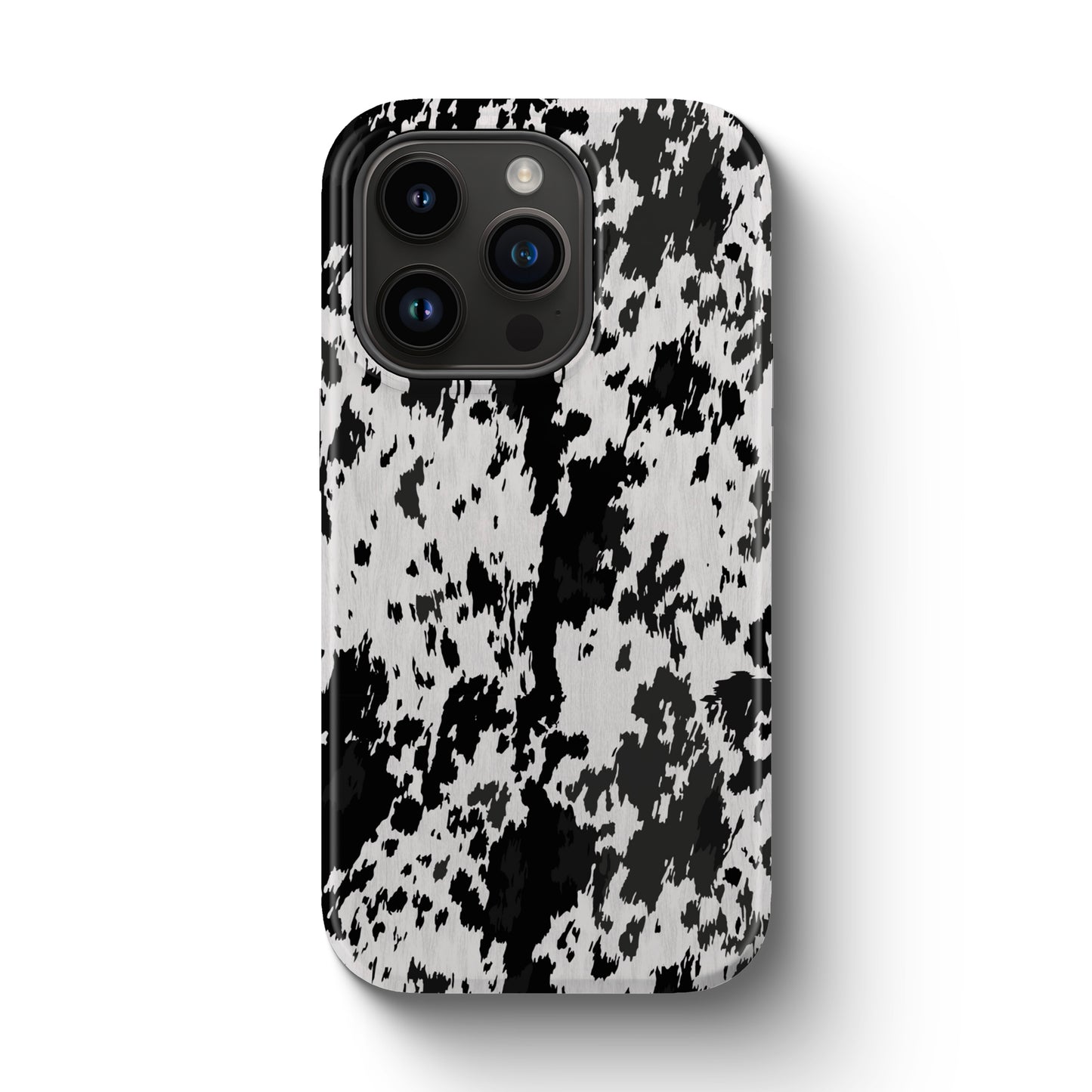Western Cowhide Print Tough Magnetic Mobile Phone Case