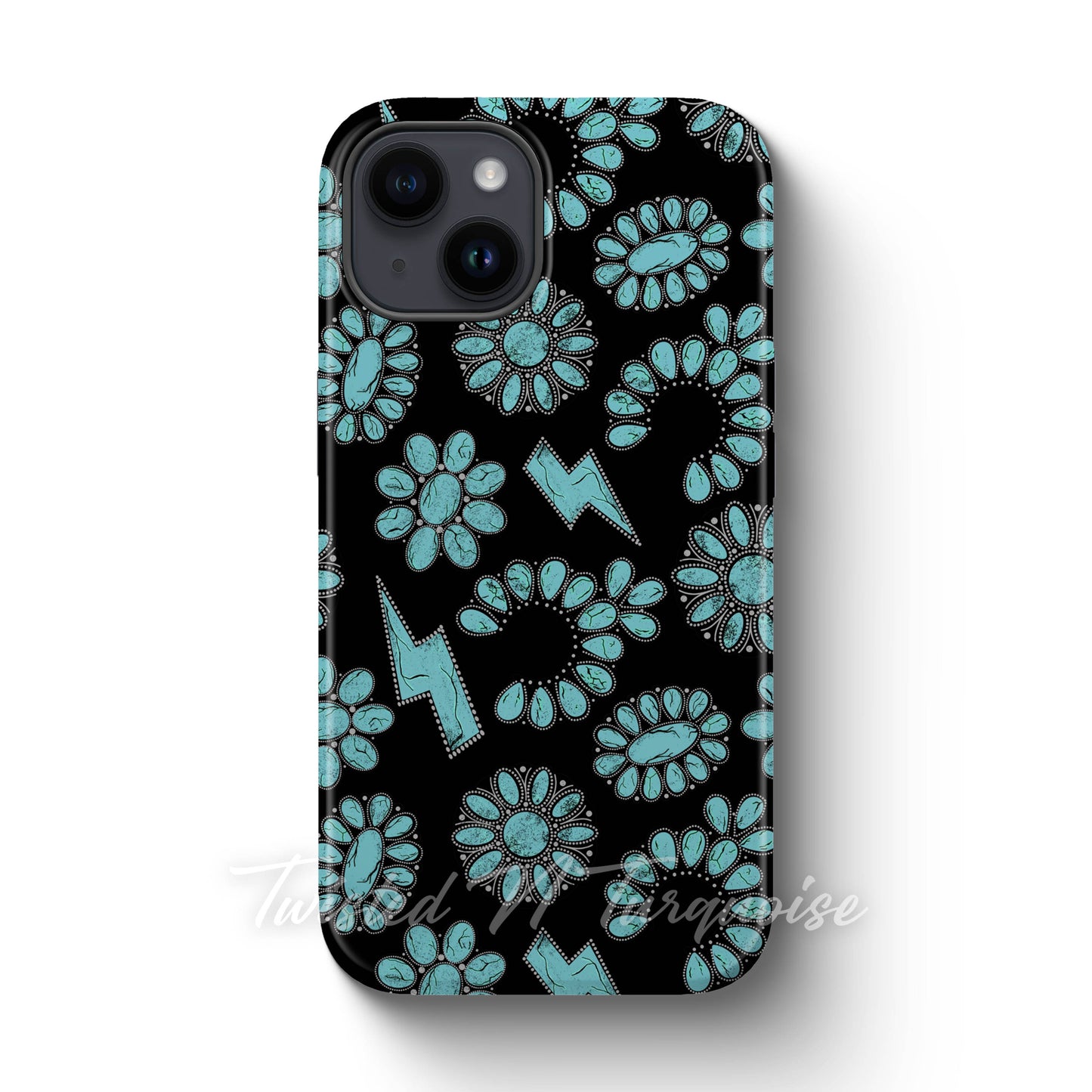 Turquoise Jewelry Western Tough Magnetic Phone Case