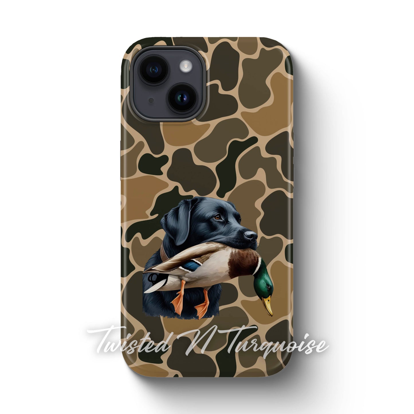 Black Lab Duck Camo Tough Phone Case