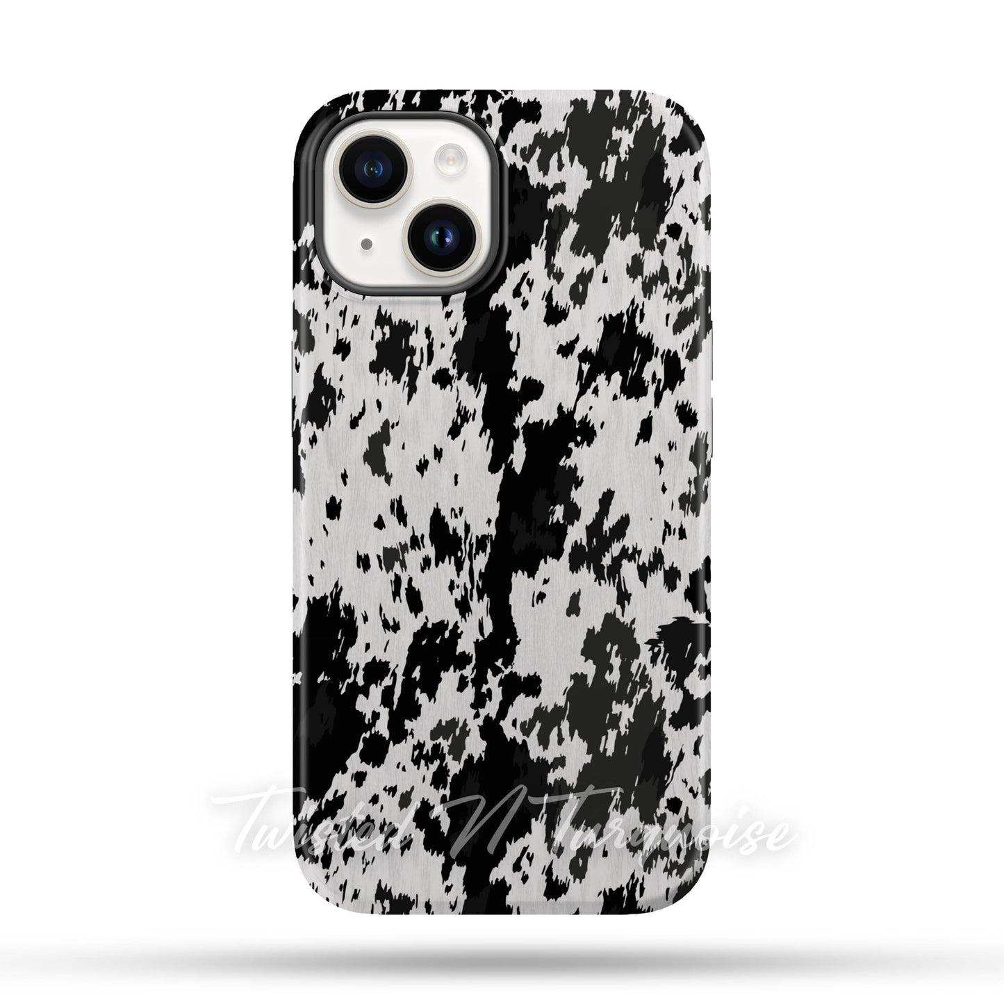Western Cowhide Print Tough Magnetic Mobile Phone Case