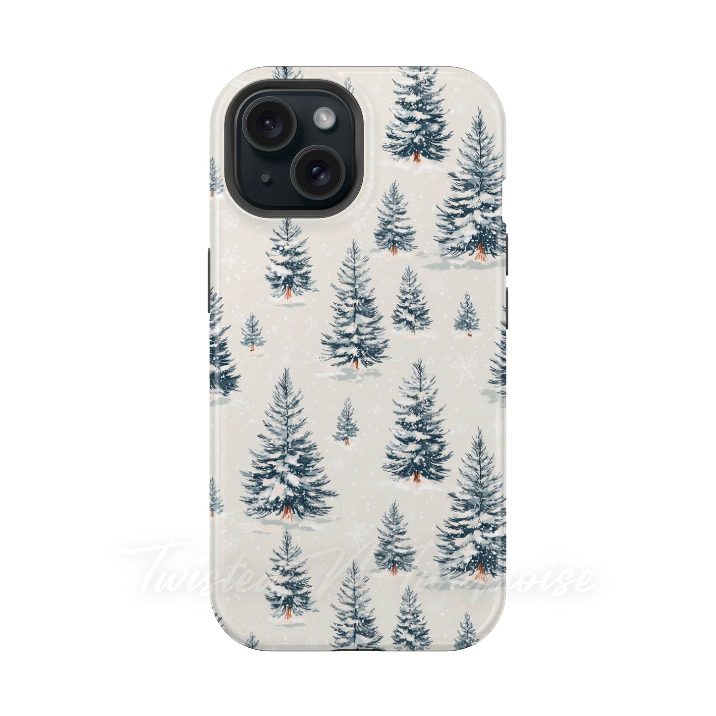 Winter Wonderland Snowy Pine Tough Magnetic Phone Case