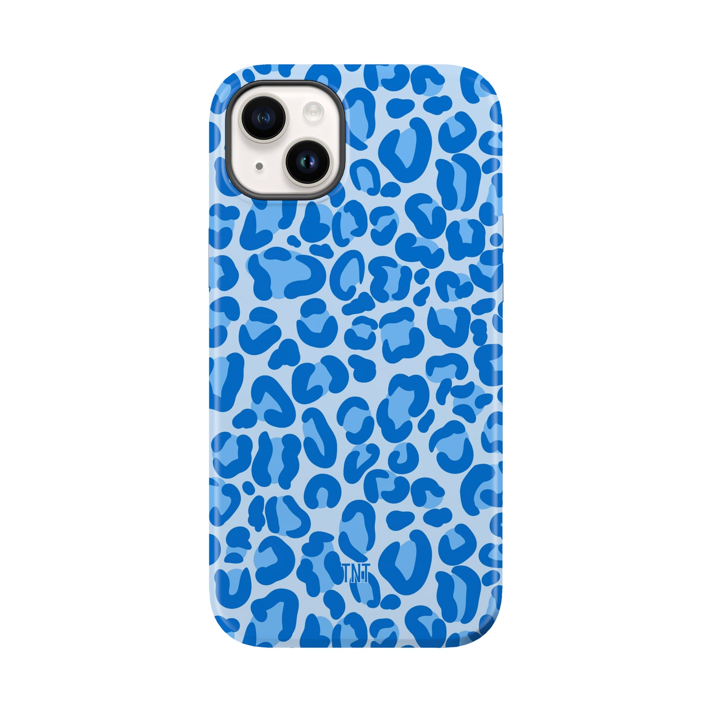 Blue Cheetah Print Tough MagSafe Phone Case