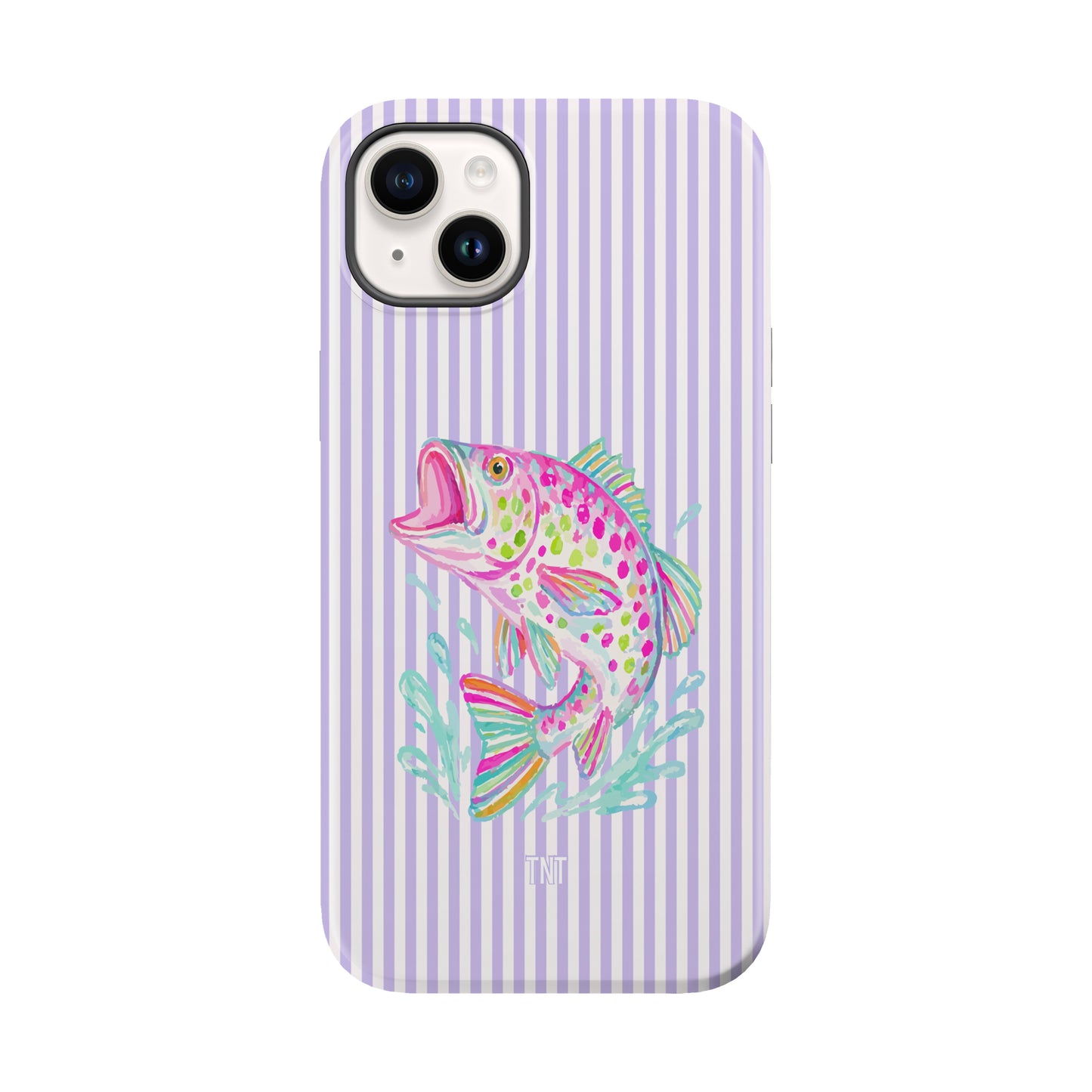 Purple Striped Bass Summer Tough MagSafe Phone Case