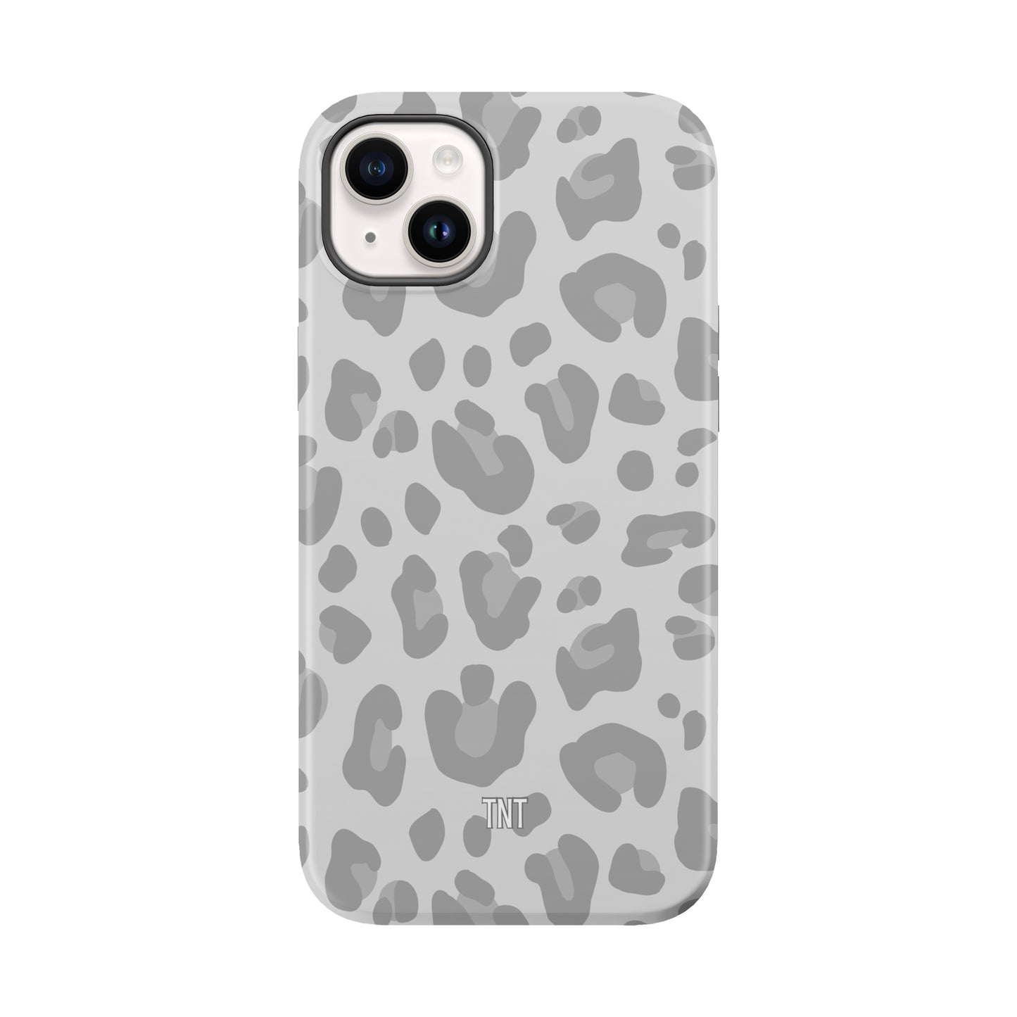 Grey Cheetah Print Tough MagSafe Phone Case