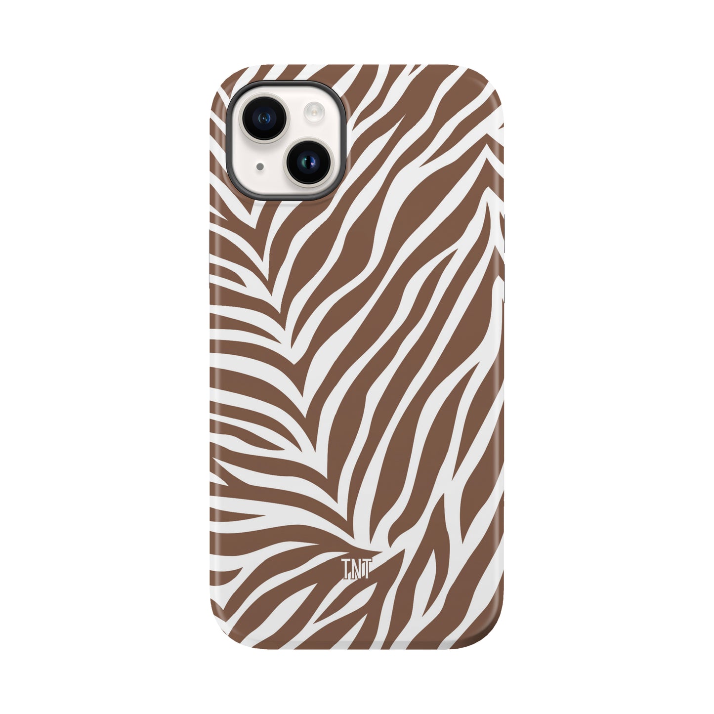 Brown Zebra Print Boho Tough Magsafe Phone Case