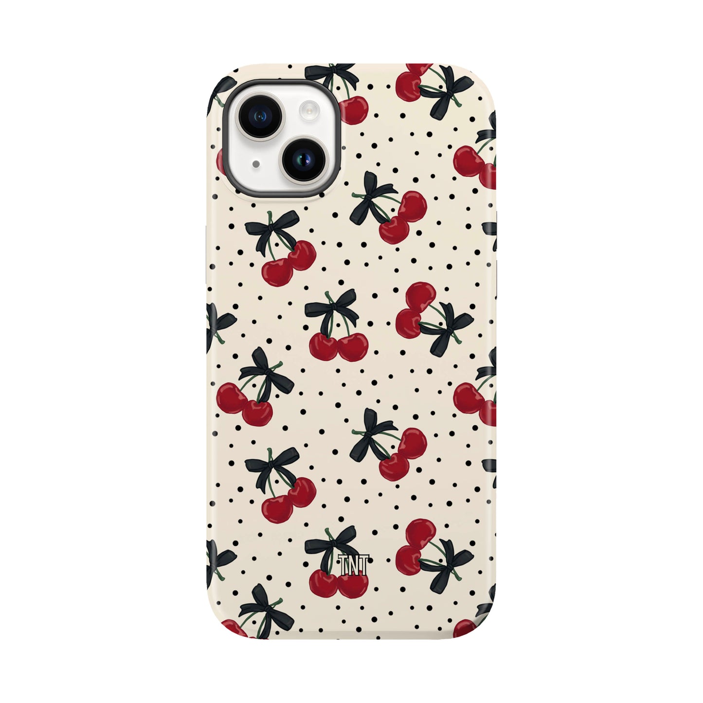 Polka Dot Cherries Girly Bows Tough Magnetic Phone Case