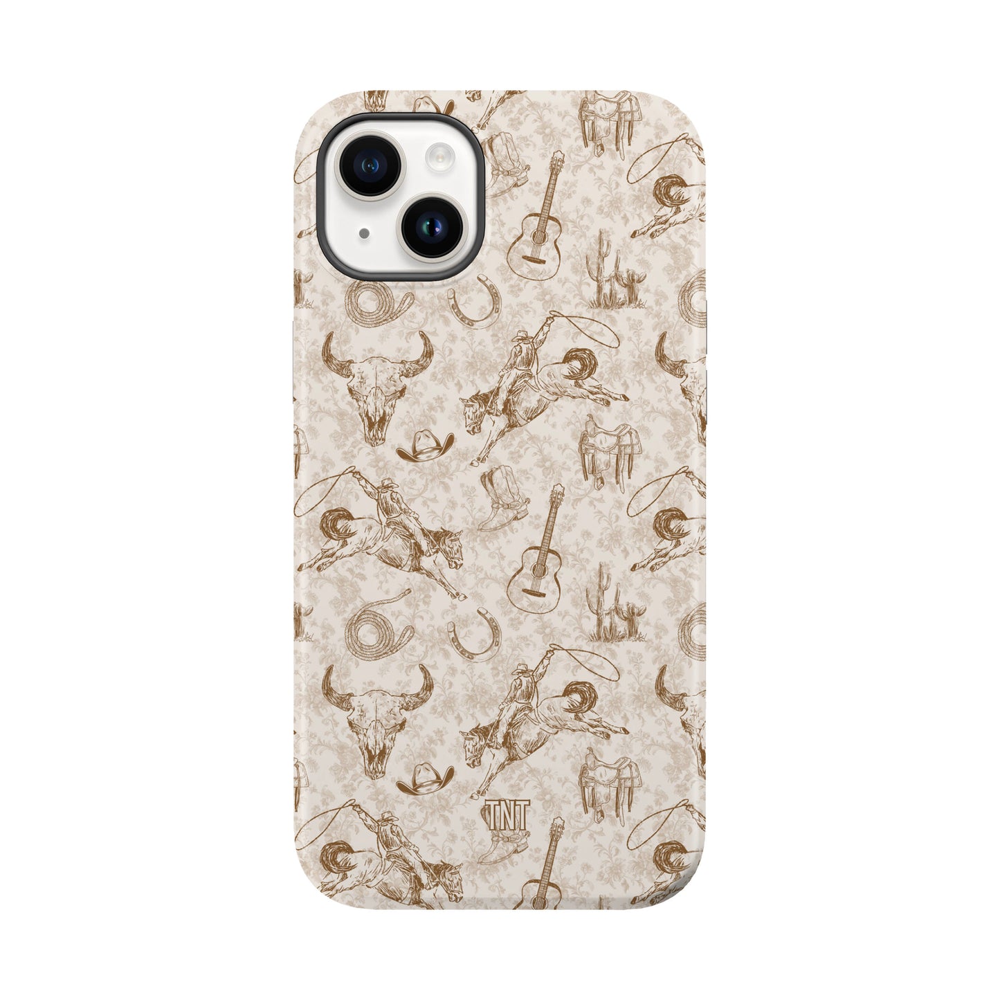 Cowboy Collage Brown Tough Magnetic Phone Case