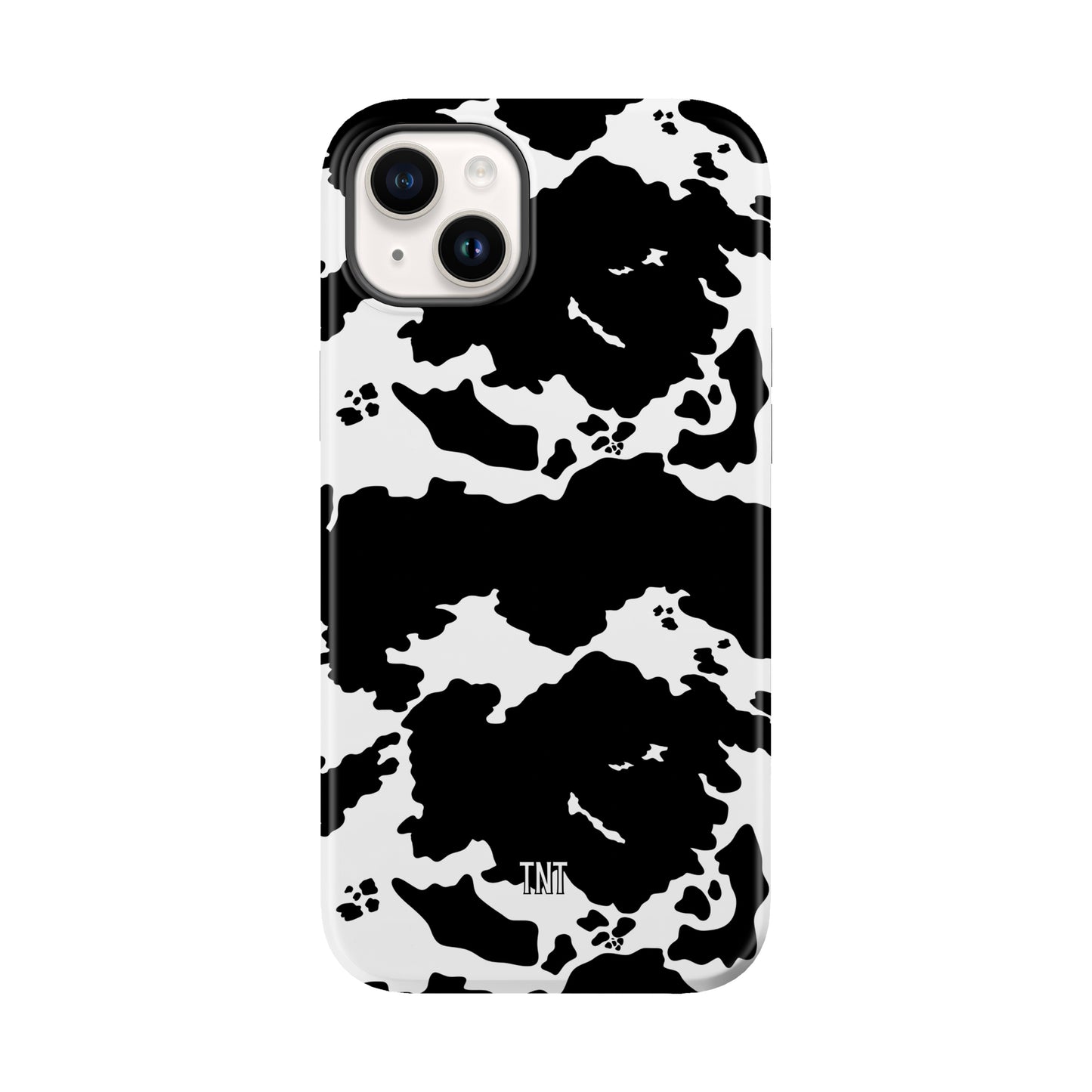 Wild Black Cowhide Tough MagSafe Phone Case