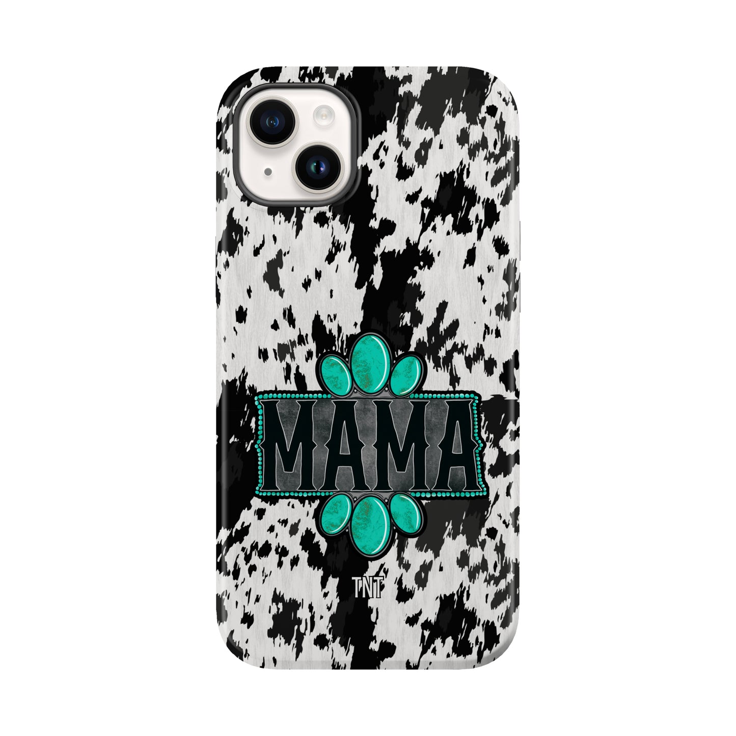 Mama Cowhide Western Turquoise Tough MagSafe Phone Case