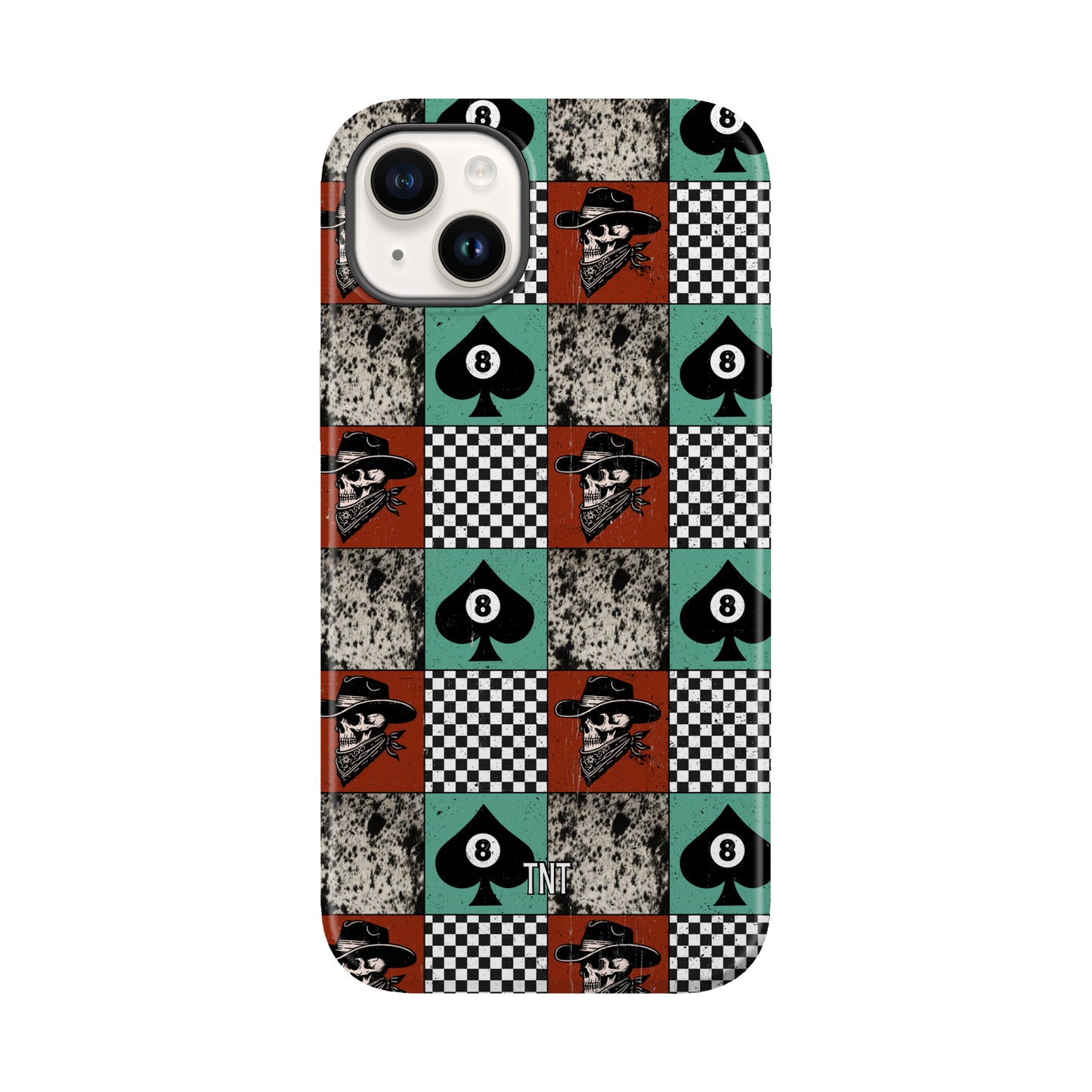 Cowboy Patchwork Western Tough MagSafe Phone Case