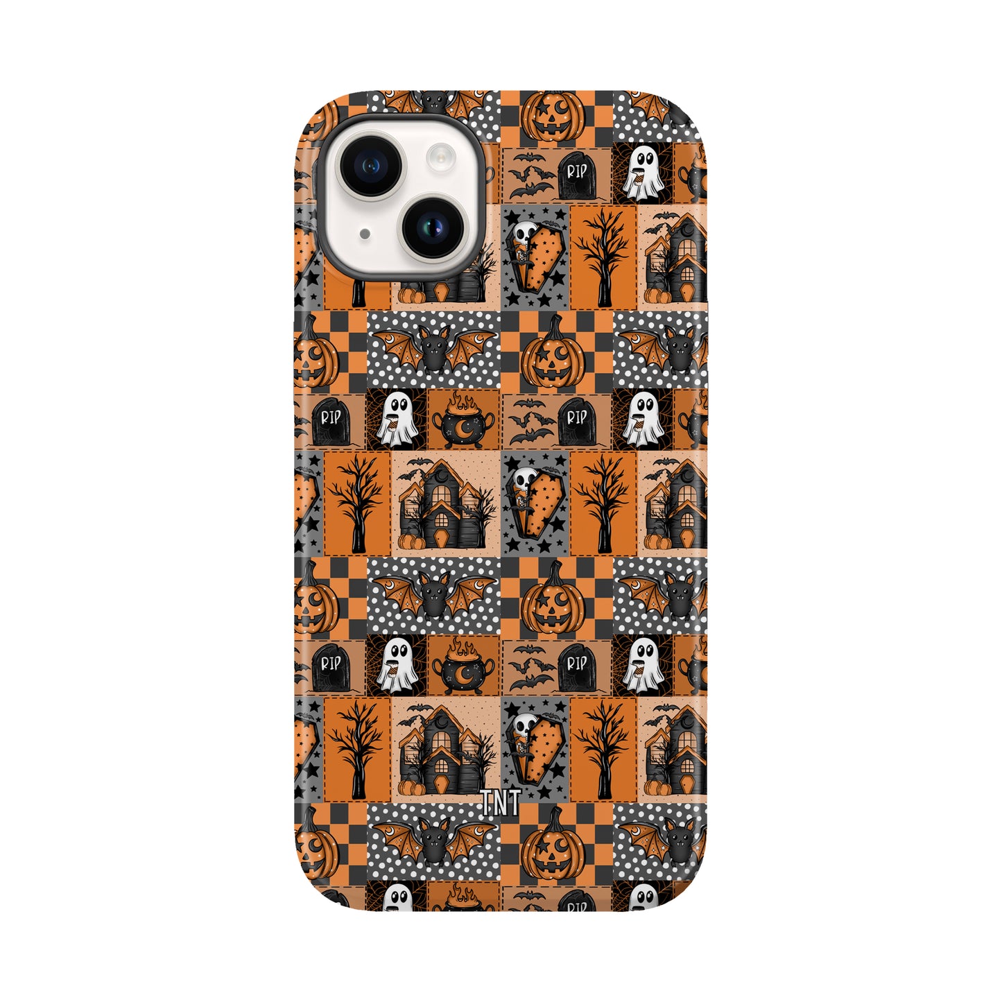 Orange Halloween Collage Tough MagSafe Phone Case